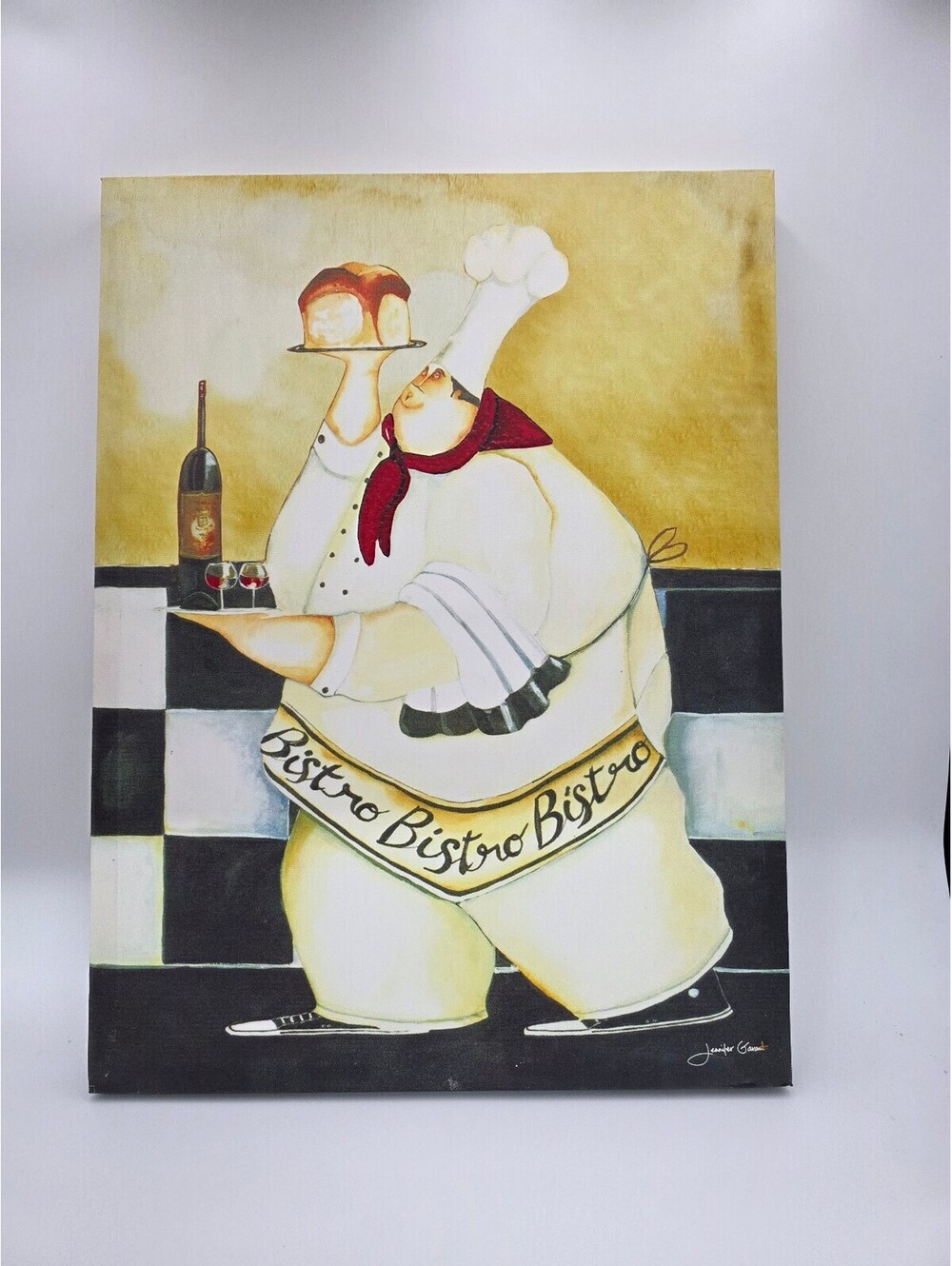 Jennifer Garant Bistro Chef Canvas Wall Art Painting